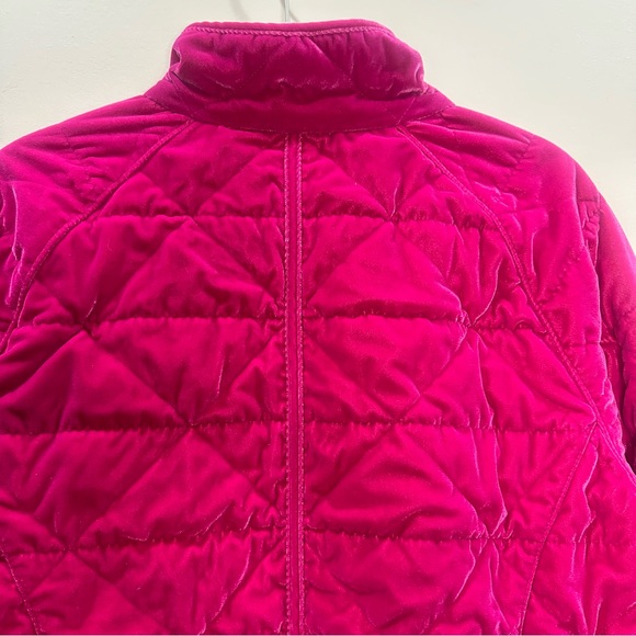 Calia Carrie Underwood Hot Pink Velvet Quilted Full-Zip Pockets Jacket, Medium - Picture 8 of 14
